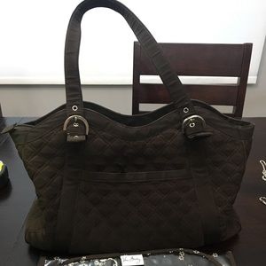 Brown diaper bag